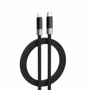 LDNIO Type-C to Lightning 65W Automatic Power-Off Fast Charging Cable – Grey